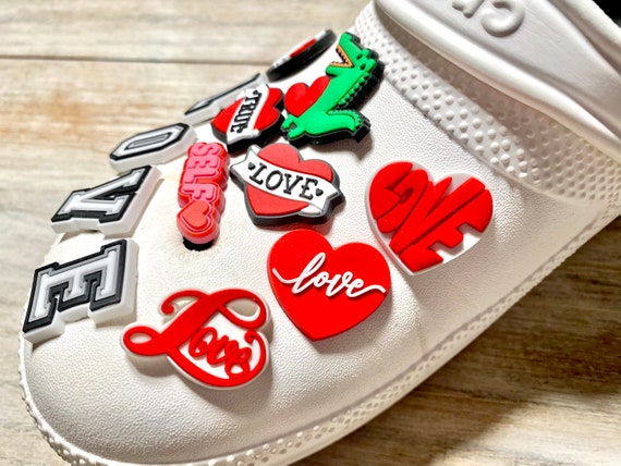 valentines shoe charms bulk love romantic