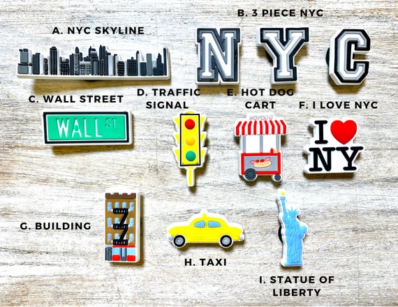 Shoe Charms | New York City Set | 11 Piece Set | 1 Piece Option - Etsy
