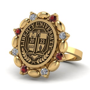 College Ring, University Ring, Graduation Gift, Graduation Ring, Woman Ring, Class Ring, College Class Ring, School Ring, High School Ring