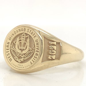 Gepersonaliseerde universiteitssieraden, afstudeerringcadeau, gepersonaliseerde klasring voor man, universiteitscadeau, middelbare schoolring, kerstcadeau