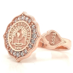 College Ring, University Ring , Graduation Gift , Graduation Ring , Woman Ring , Signet Rİng, Chiristmas Gift, Woman Class Rings