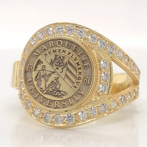 14k Gold College Ring, University Ring , Graduation Gift , Graduation Ring , Woman Ring , Signet Rİng, Chiristmas Gift, Woman Class Rings