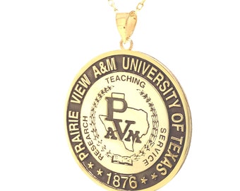 Personalized Sterling Silver Medallion Necklace: Custom Coat of Arms Pendant
