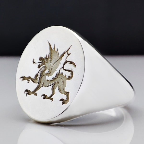 Family Crest Signet Rings, Family Name Sign Engraved Ring, Personalized Jewelry, Custom Signet Ring Men, Coat of Arms Ring, Christmas Gift