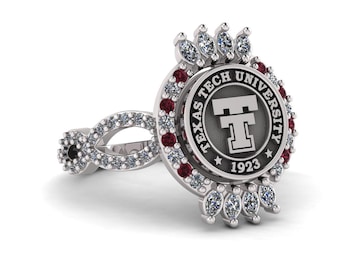 University Ring, College Ring, Graduation Ring, Woman Ring, Graduation Gift, Class Ring, College Class Ring, High School Ring, School Ring