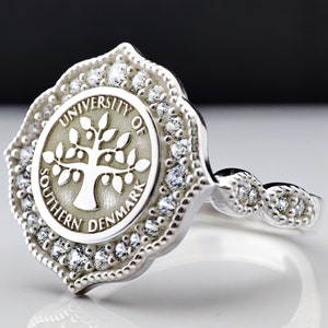 College Ring, University Ring , Graduation Gift , Graduation Ring , Woman Ring , Signet Rİng, Chiristmas Gift, Woman Class Rings