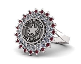University Ring, College Ring, Graduation Ring, Woman Ring, Graduation Gift, Class Ring, College Class Ring, High School Ring, School Ring