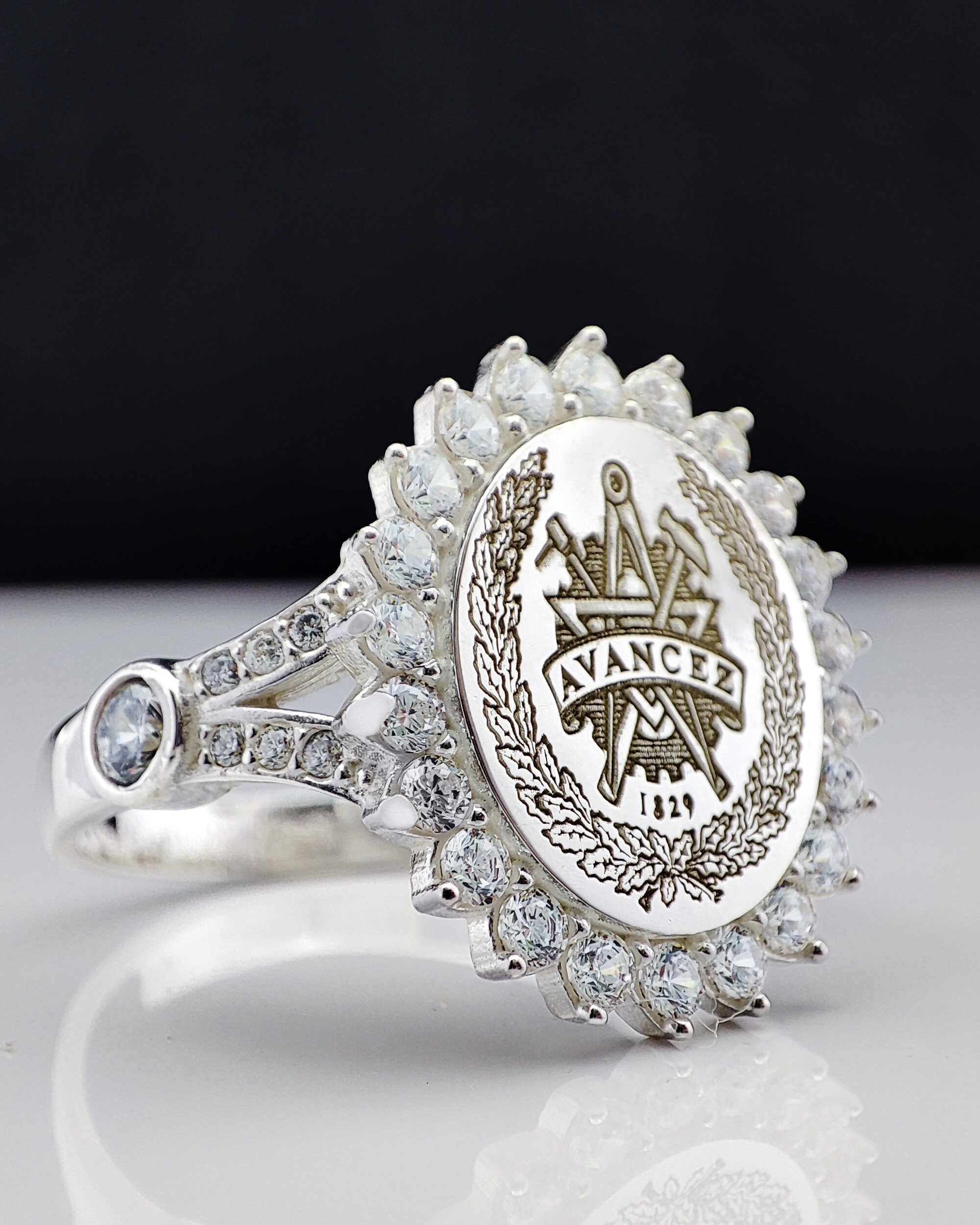 Christmas Gift Personalized Gift Birthday Gift Jewelry Initial Ring ...