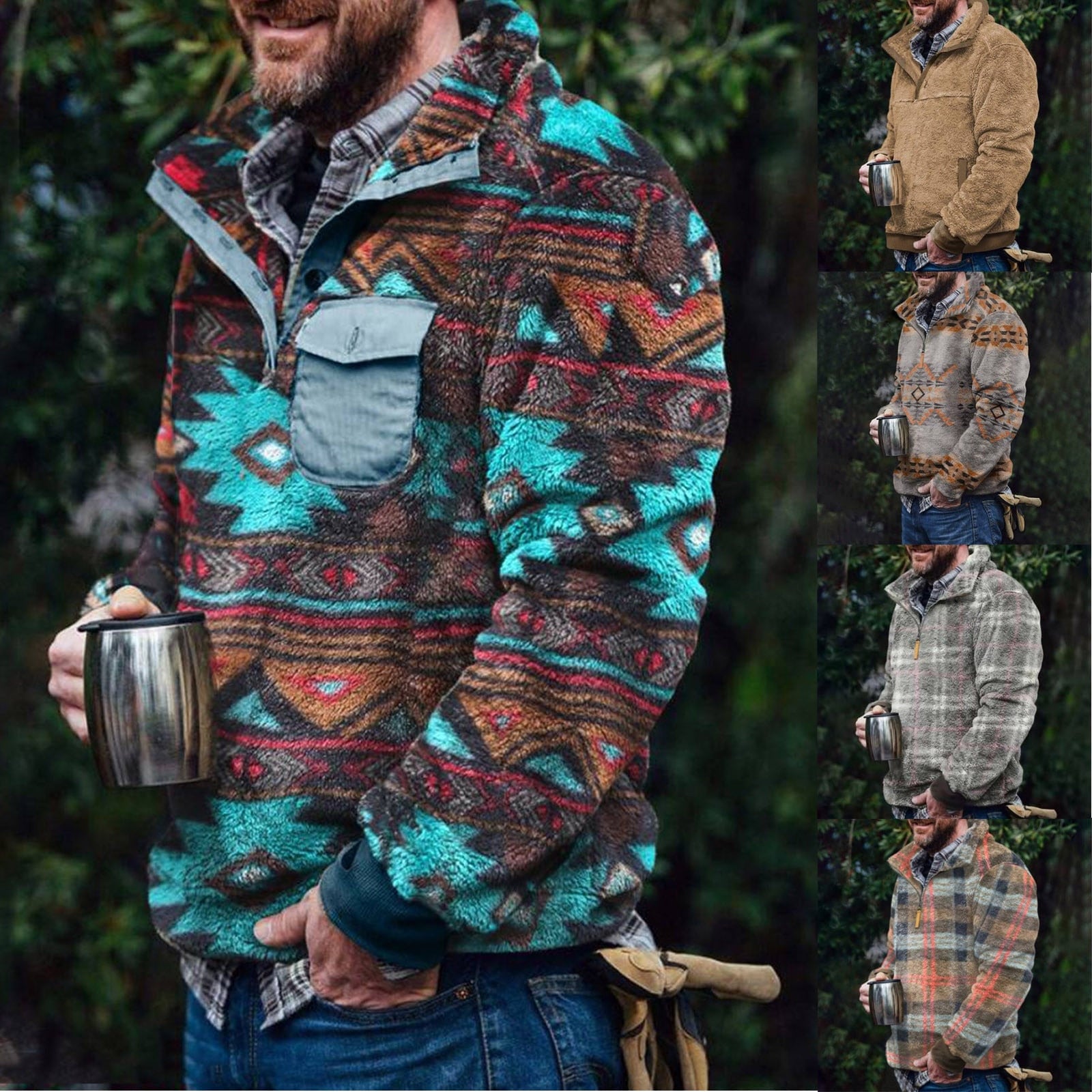 Mens Native Sweater - Etsy