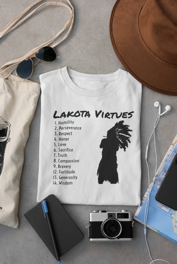Lakota Virtues Jersey Short Sleeve Tee Etsy