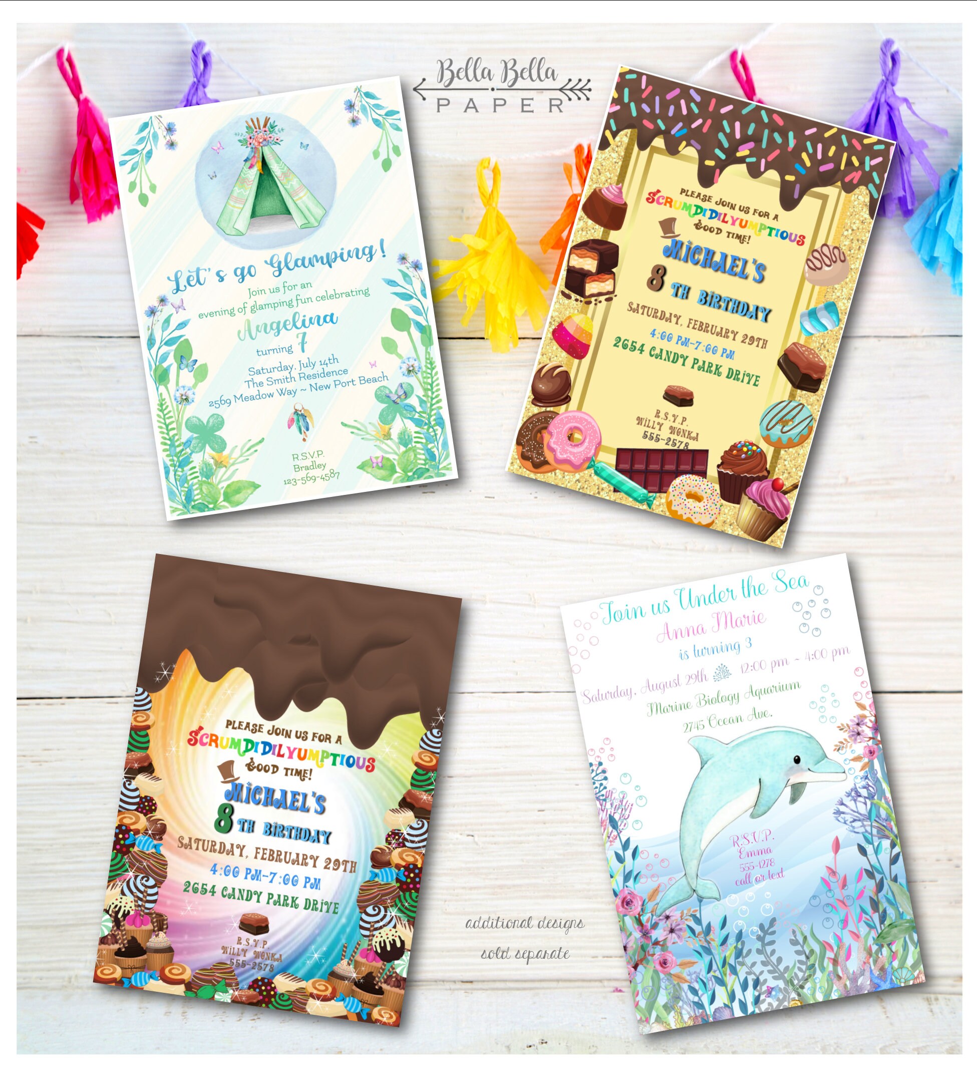 Candy Party Invitation Template | EDITABLE FILE | Instant Download ...