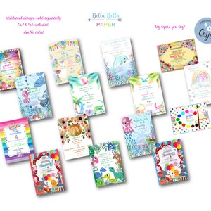 Candy Party Invitation Template | EDITABLE FILE | Instant Download ...