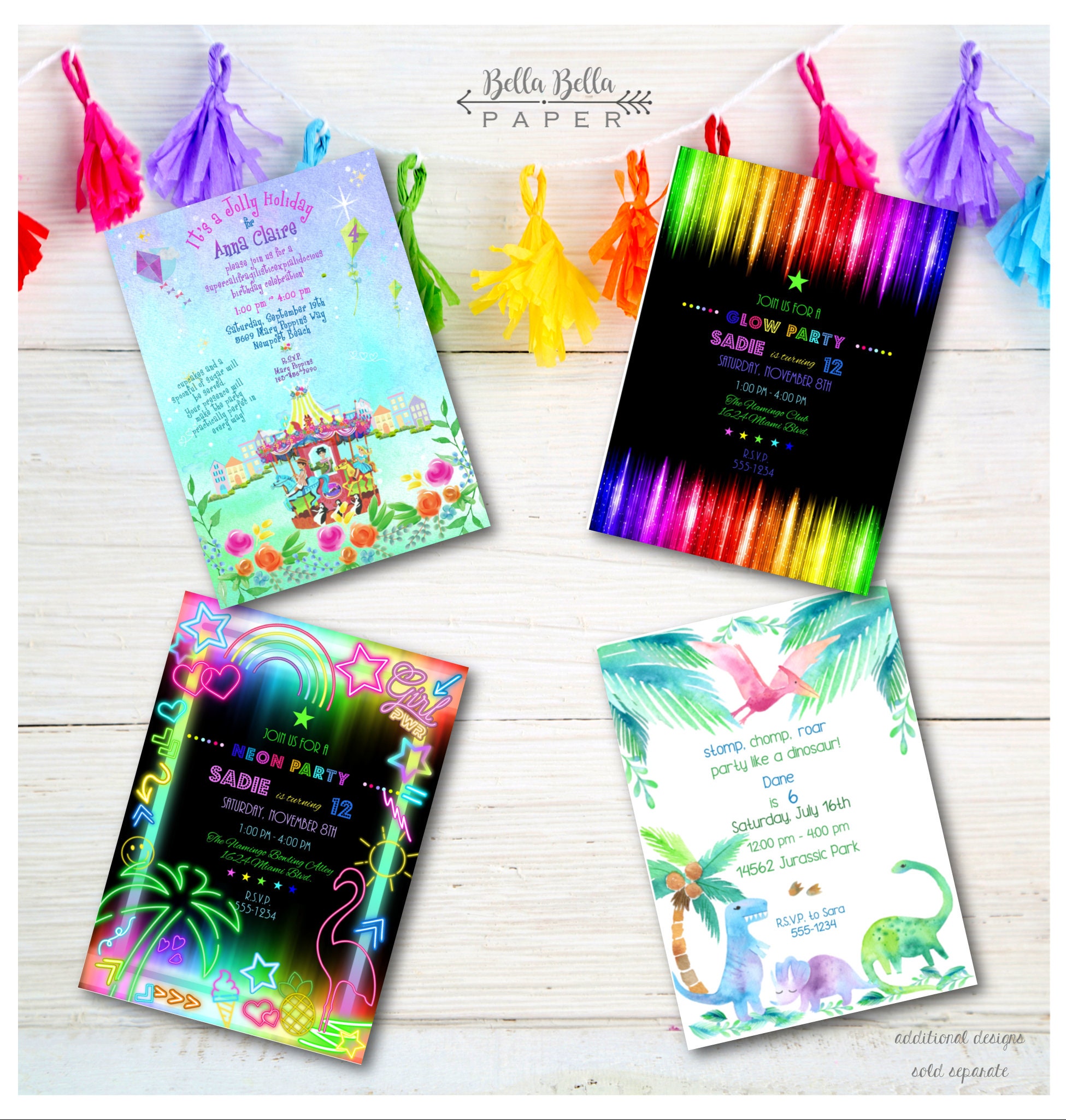 Candy Party Invitation Template | Editable Birthday Invite (instant ...