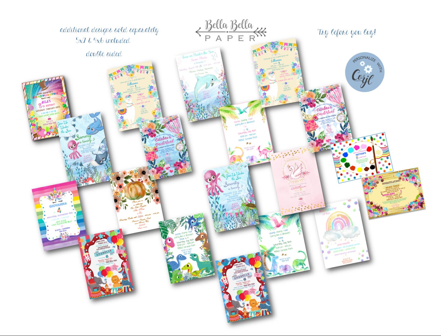 Candy Party Invitation Template | Editable Birthday Invite (instant ...