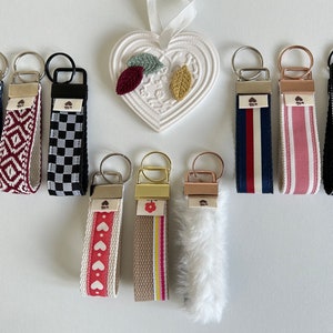 Key ring, key ring, men&#39;s key ring, cotton key ring, wrist strap, key accessory, handbag accessory, small gift, gift idea