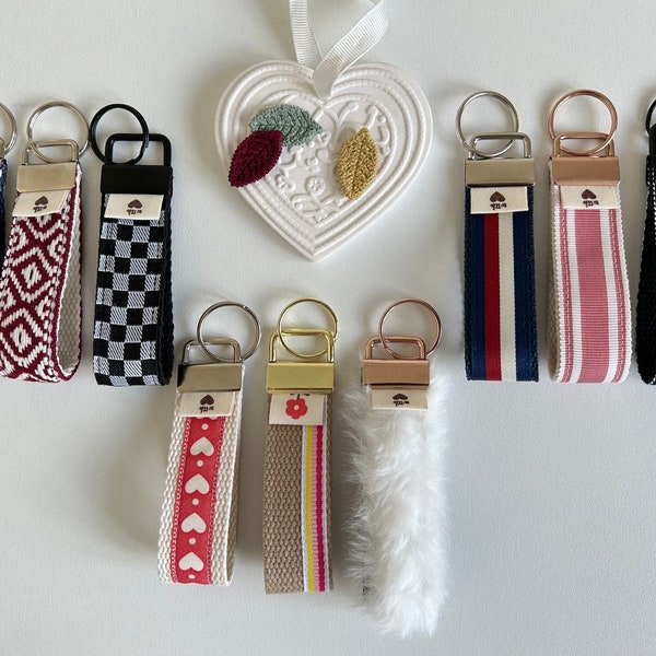 Porte-clefs, porte-clé, porte clé homme, porte-clés coton, dragonne, accessoire clefs, accessoire sac à main, petit cadeau, idée cadeau