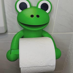 Frosch Toilettenpapierhalter Lustiger WC-Halter für Kinder & Erwachsene Badezimmer-Deko – Wandhalter Tier/ Geschenk Froschliebhaber