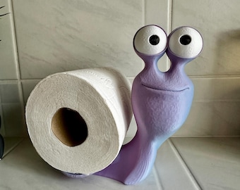 Lustiger Schnecken-Toilettenpapierhalter 4 Farbvariationen  Deko WC Bad Aufbewahrung Geschenk Schnecke mit Klorolle für Gäste-WC