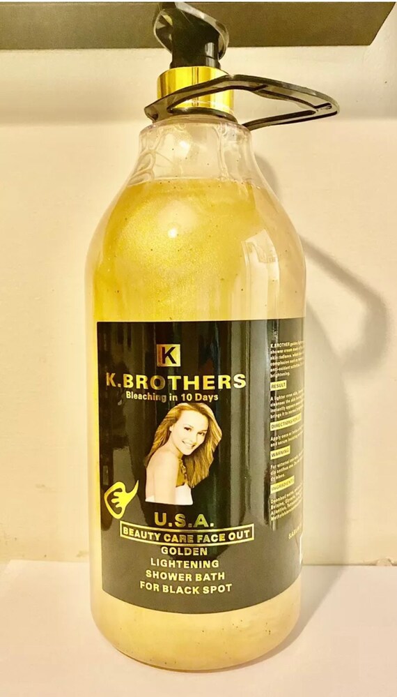 K. Brothers Golden Whitening Shower Gel/bath 2000ml Bleaching Etsy