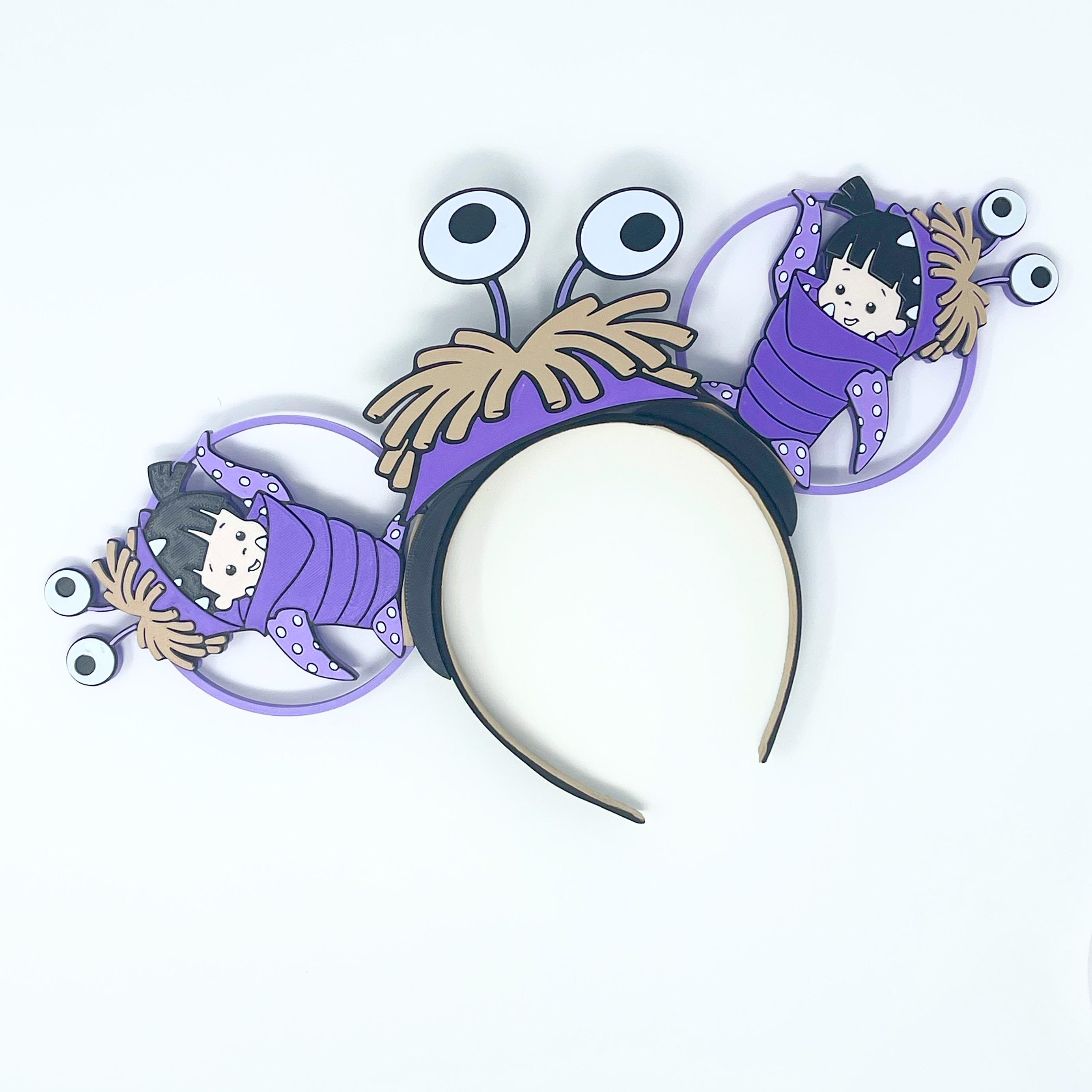 Purple Monster and Boo Ears Headband 3-D Printed New Monster Boo 3D Printed Ears - Etsy main image 2