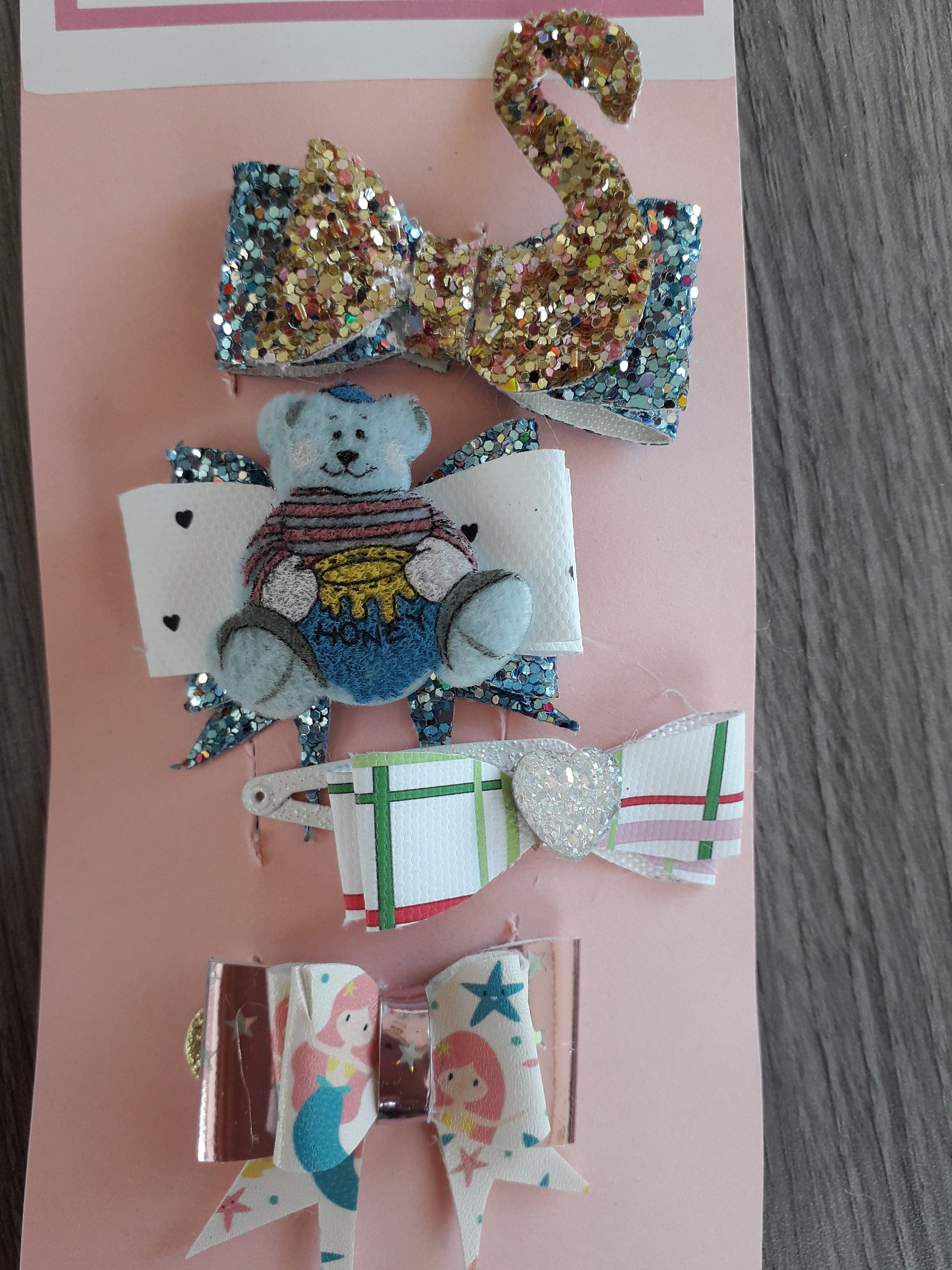 Set of 4 small hair clips Etsy