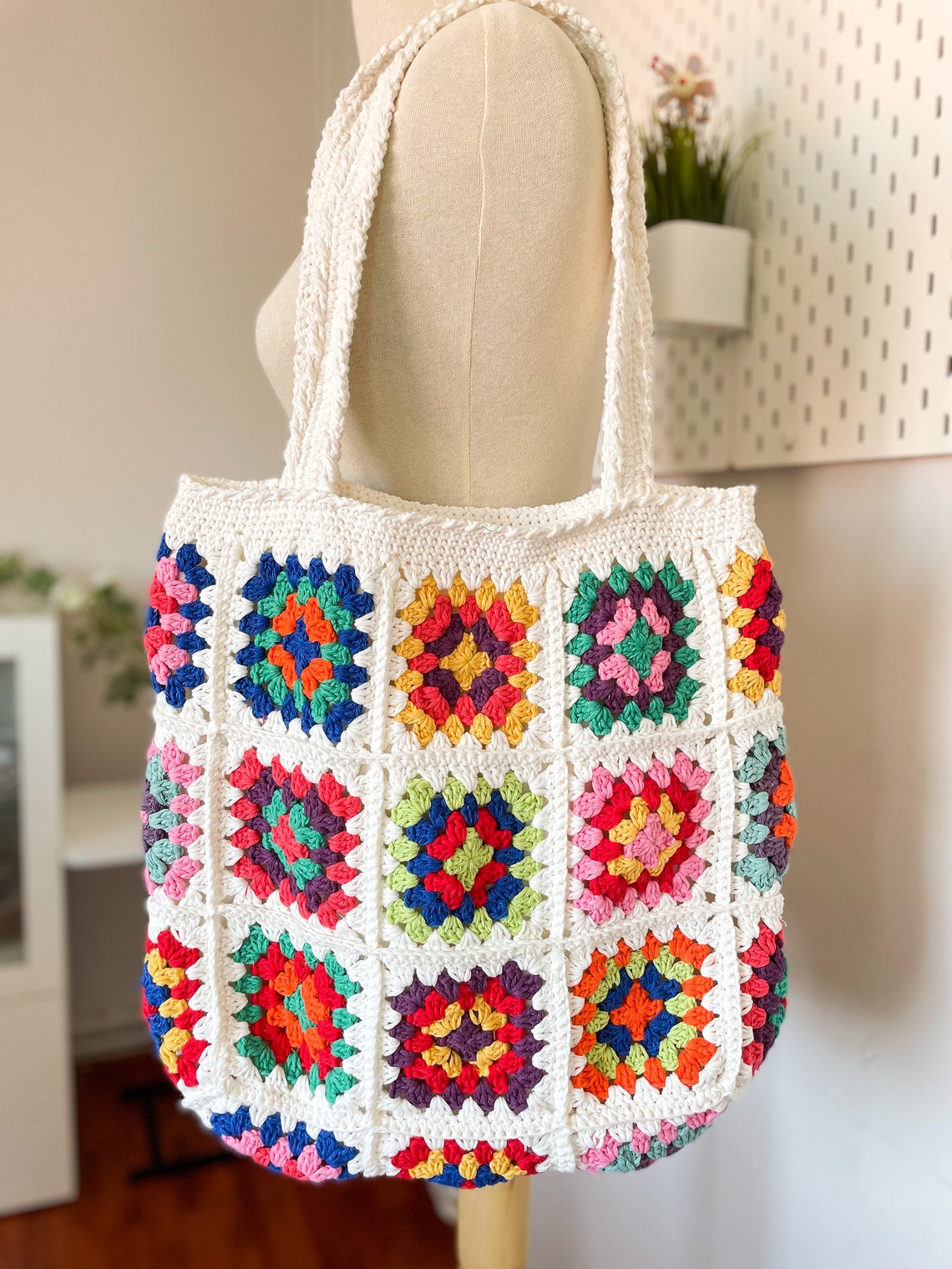 Crochet Bag / Granny Square Bag / Afghan Bag / Boho Festival | Etsy