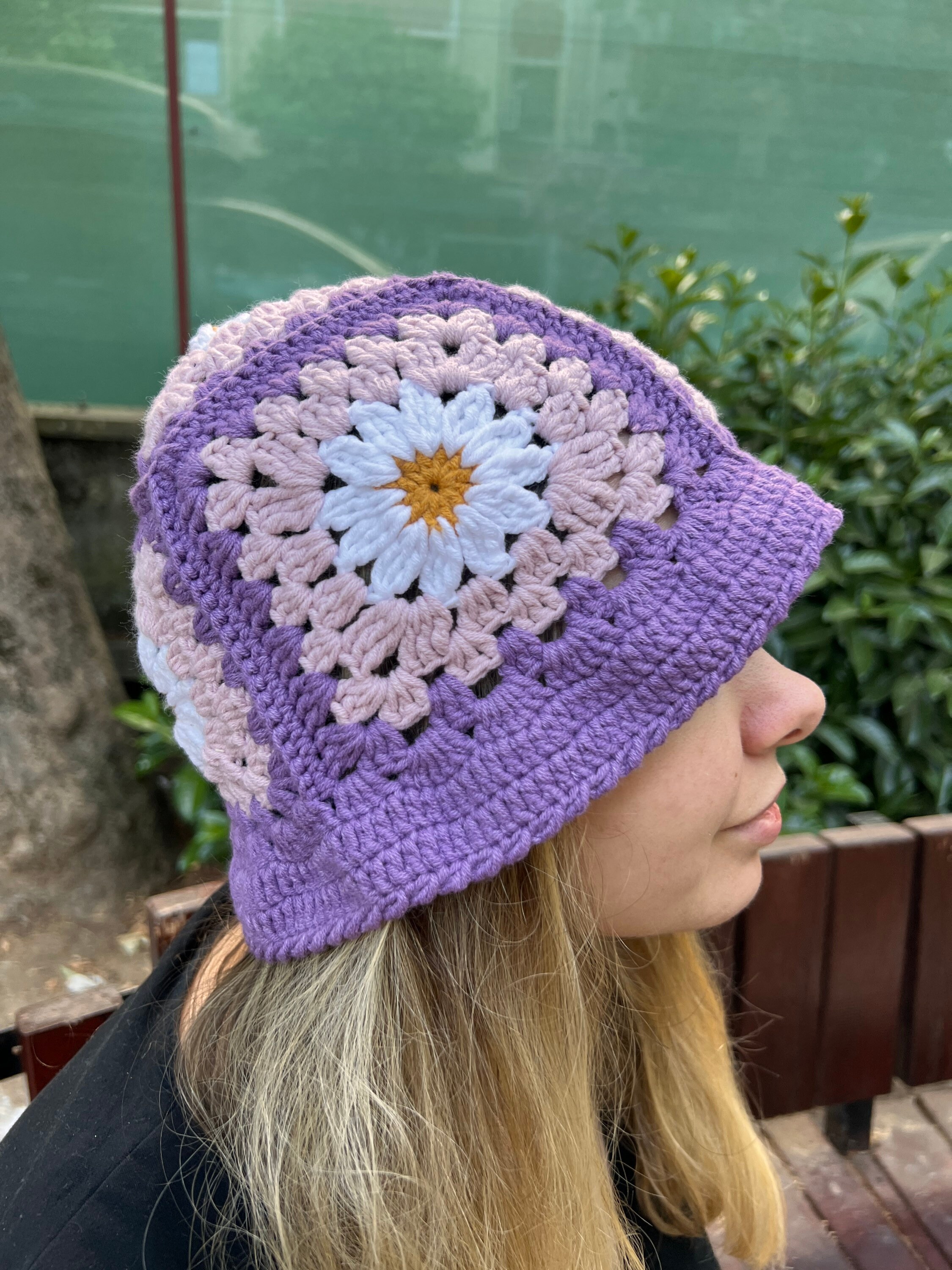 サマーニットバケハ[FUN FROM FUN] HANDMADE FLOWERS BUCKET HAT DIY Crochet Flower Bucket Hat 🌼 | Colorful & Easy Summer