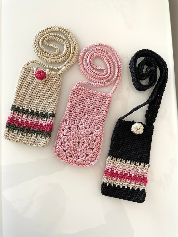 Crochet Phone Bag Pattern PDF Crochet Phone Bag With Pocket Pattern  Handmade Phone Bag Phone Pouch - Etsy