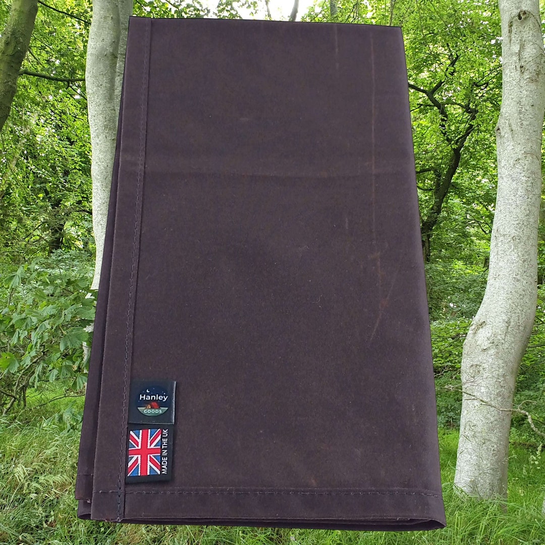 28x39 Brown Waxed Canvas Mini Ground Sheet Wax Cotton Etsy