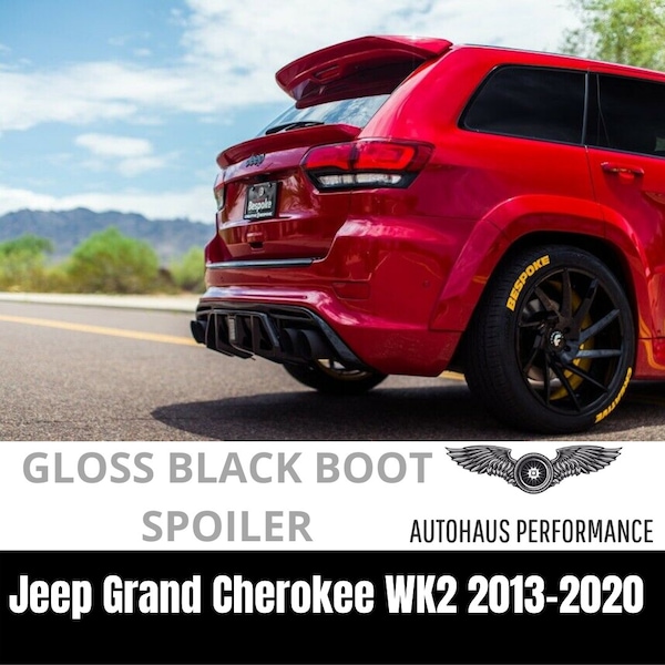 Rear Wing Lip and Trunk Spoiler Jeep Grand Cherokee WK2 2013-2020 SRT Style 2pcs