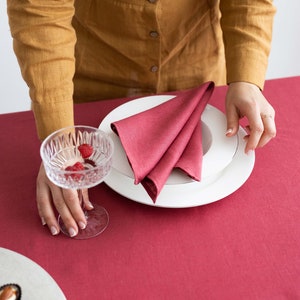 Set of 2 linen napkins, Dinner linen napkins, Cloth napkins, Wedding napkins, Table linens, Stonewashed linen napkins image 8