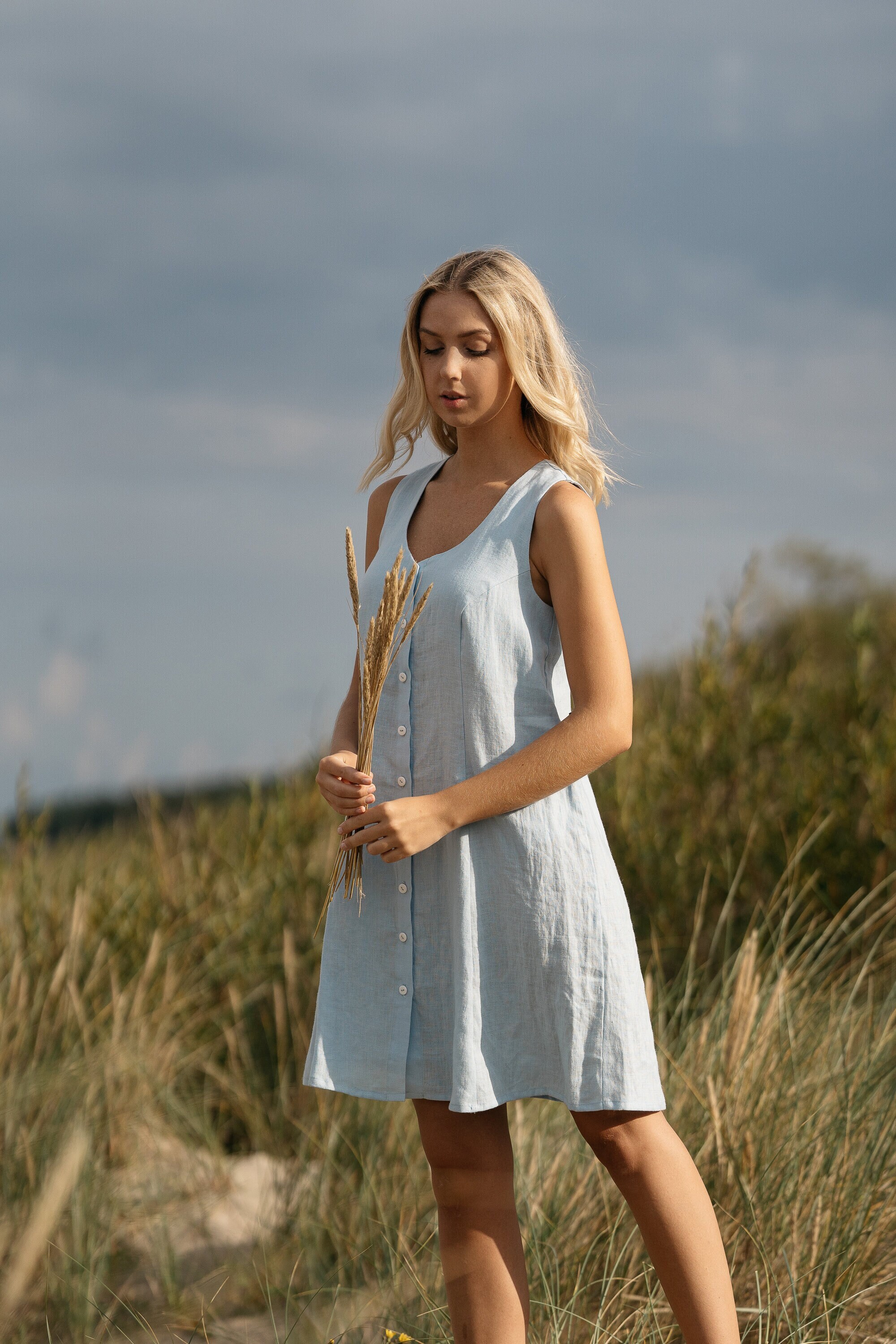 Summer Linen Dress Etsy Singapore