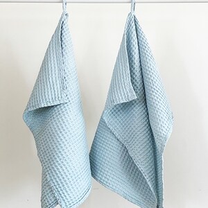 Set of 2 Linen kitchen towel Linen tea towel, Waffle linen towel Soft towel New home gift Towel waffle Kitchen towels image 2