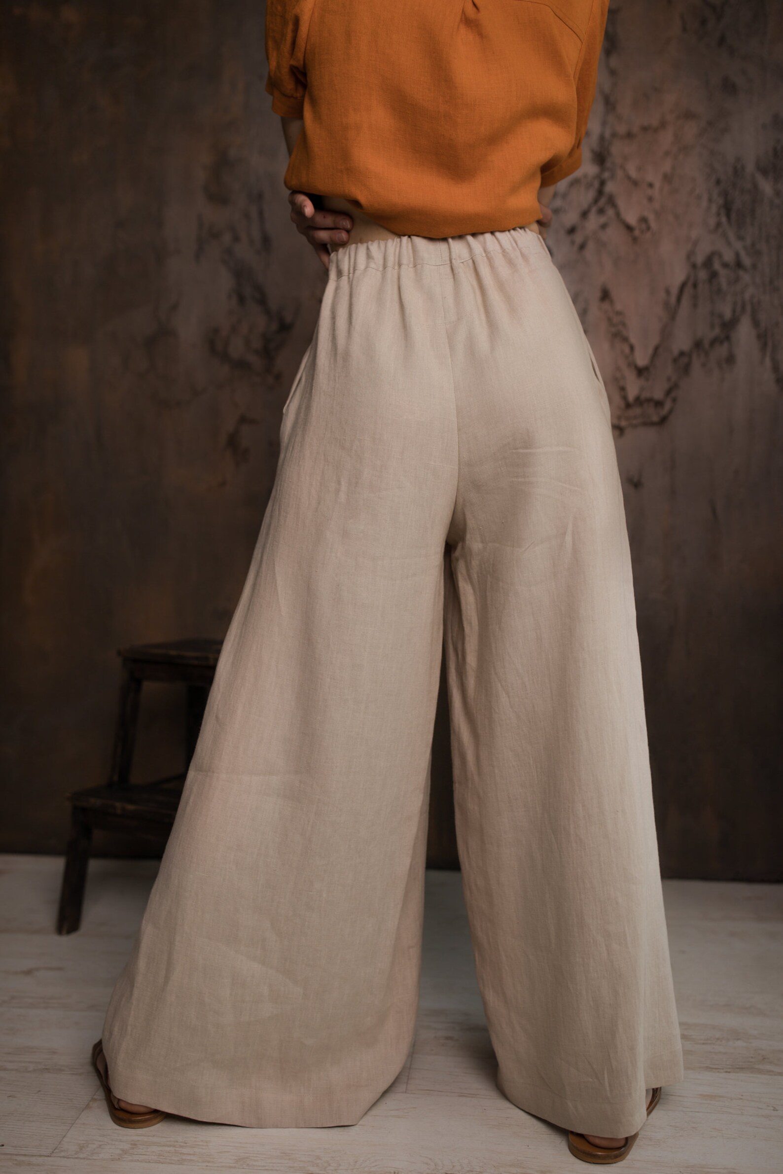 Linen Palazzo Pant