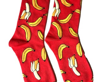 Banana socks, size US M / EU  39-41
