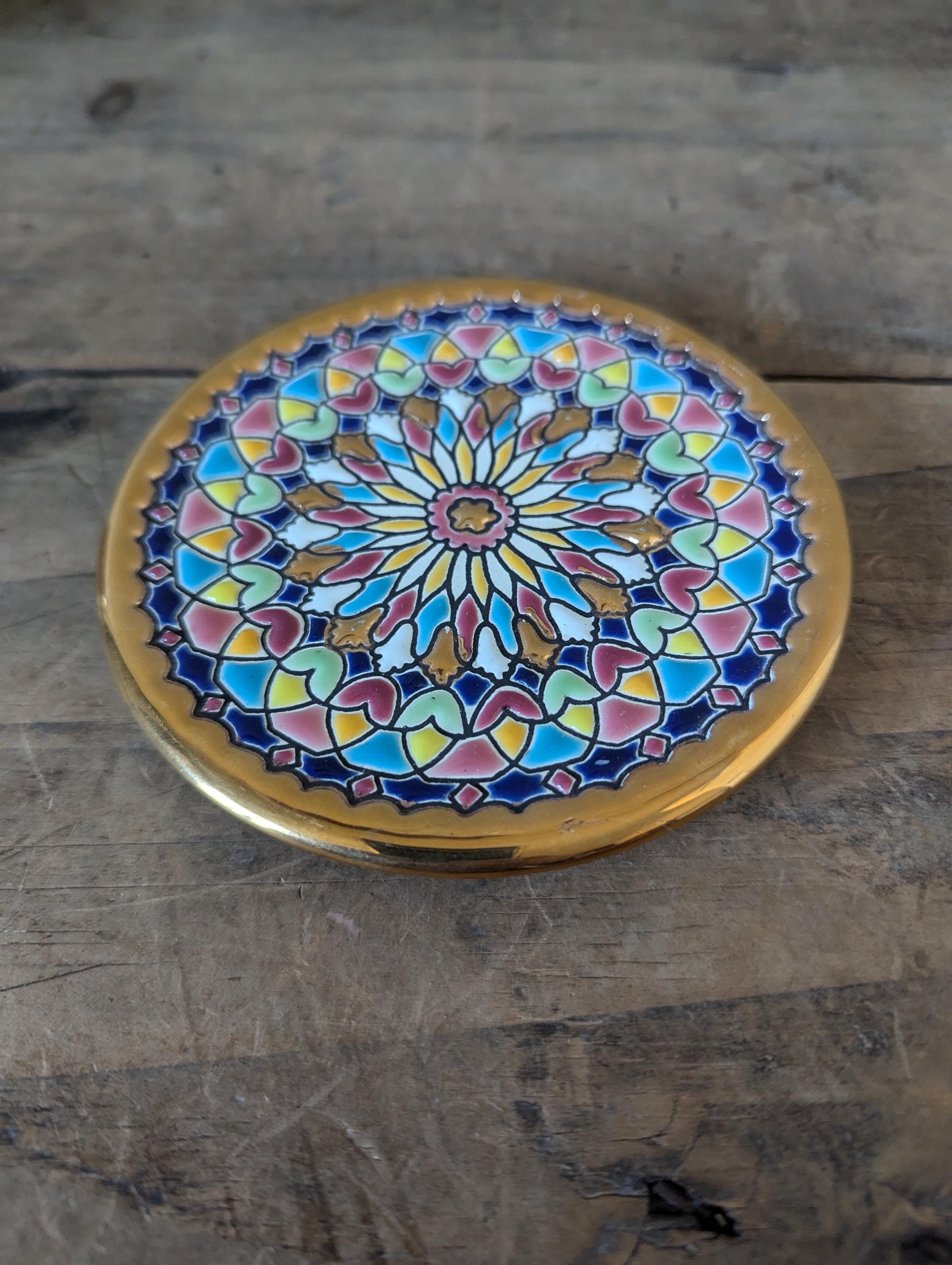 24k Spanish Plate - Etsy