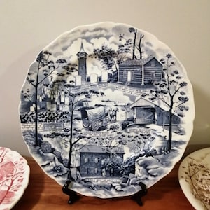 Vintage JOHNSON BROS, German Folklore Society, Ontario Historic Dinner Plate, Made in England ~ 1960&#39;s