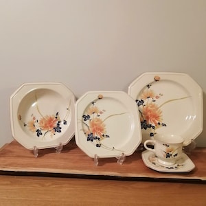 MAJESTIC Chrysanthemum Continental Ivory, Individual Pieces, MCM Dishes, Japan ~ 1980&#39;s