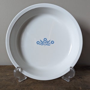 Vintage CORNING Ware &quot;CORNFLOWER&quot; PIE-bord, gemaakt in Canada ~ jaren 1970