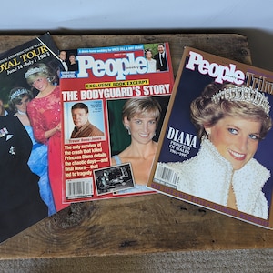 Vintage PRINCESS DIANA Magazines, Commemorative Magazines
