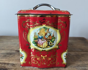 Vintage Metal BISCUIT TIN, Made in France