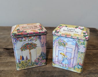 Vintage TEA TINS, Hankoe-Batchelor Tea Co, England