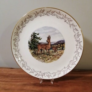 Vintage 22K Gold Plate, Decorated in Canada, Cottage Decor