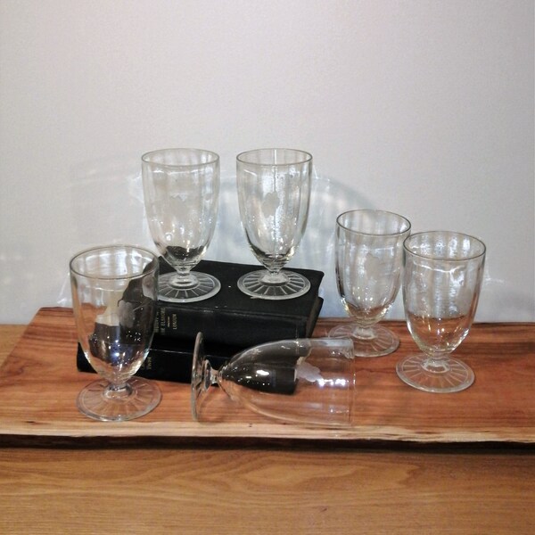 Pedestal Glasses Etsy