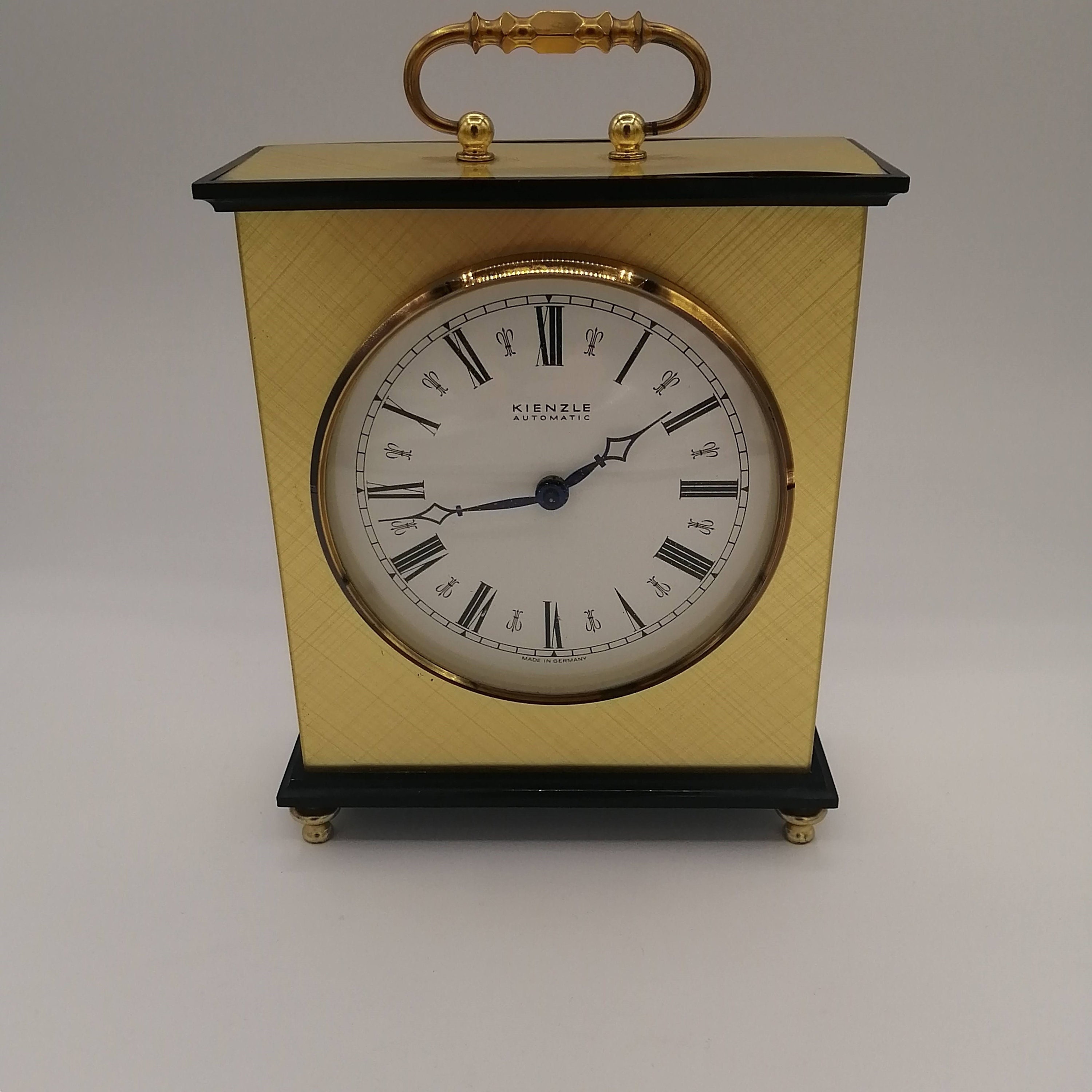 KIENZLE Vintage Quartz Clock Metal BRASS Clock Made in West Germany Etsy