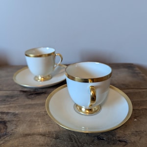 Fürstenberg Tea Cups - Set of TWO, EMPIRE Pattern Made in ~ 1960&#39;s
