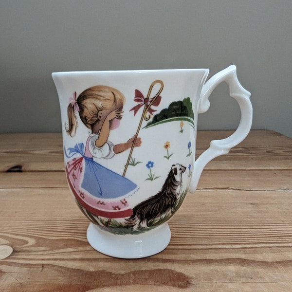 Vintage "Little Bo Peep" Cup made by Bluebird Fine Bone China of Canada