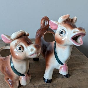 COW Creamer and SUGAR Bowl, Adorable Set