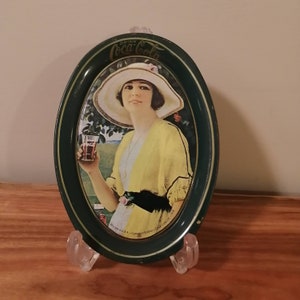 Vintage COCA COLA Tip Tray, reproduziertes Sammlerstück ~ 1973