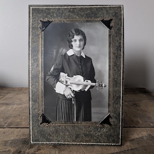 Antieke foto en lijst van hoge kwaliteit, fotografie rond de eeuwwisseling door JW Rogers, Guelph Canada